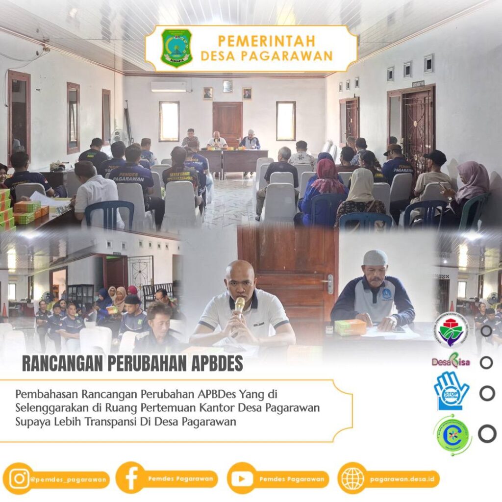 Desa Pagarawan Gelar Pembahasan Rancangan Perubahan APBDes Demi Transparansi dan Akuntabilitas