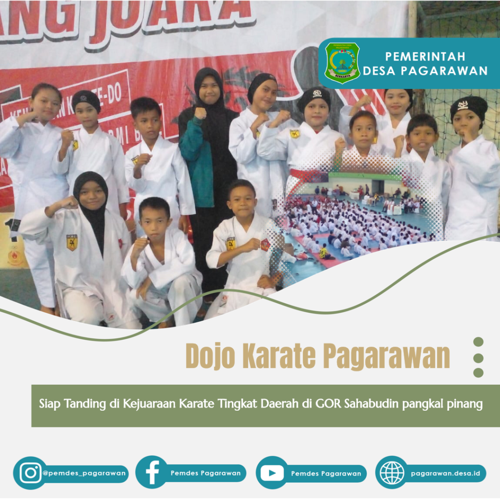 Dojo Karate Pagarawan Siap Tanding di Kejuaraan Karate Tingkat Daerah di GOR Sahabudin pangkal pinang