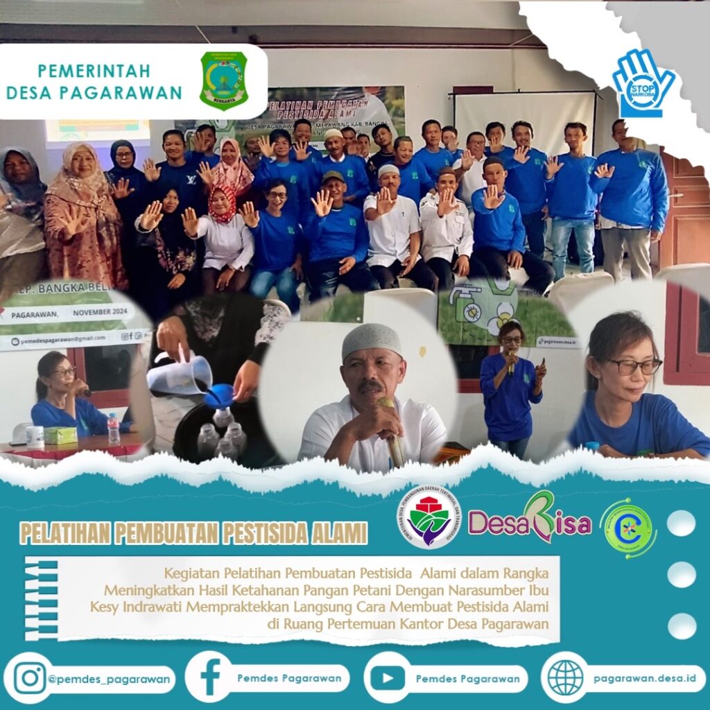 Kegiatan Pelatihan Pembuatan Pestisida Alami dalam Rangka Meningkatkan Hasil Ketahanan Pangan Petani