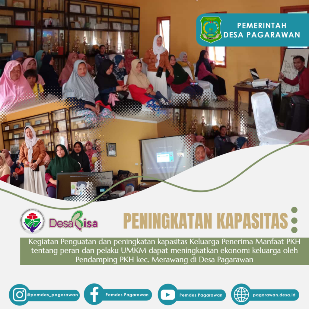Kegiatan Penguatan dan peningkatan kapasitas Keluarga Penerima Manfaat PKH
