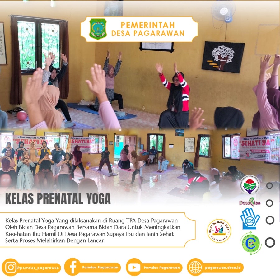Kelas Prenatal Yoga Desa Pagarawan