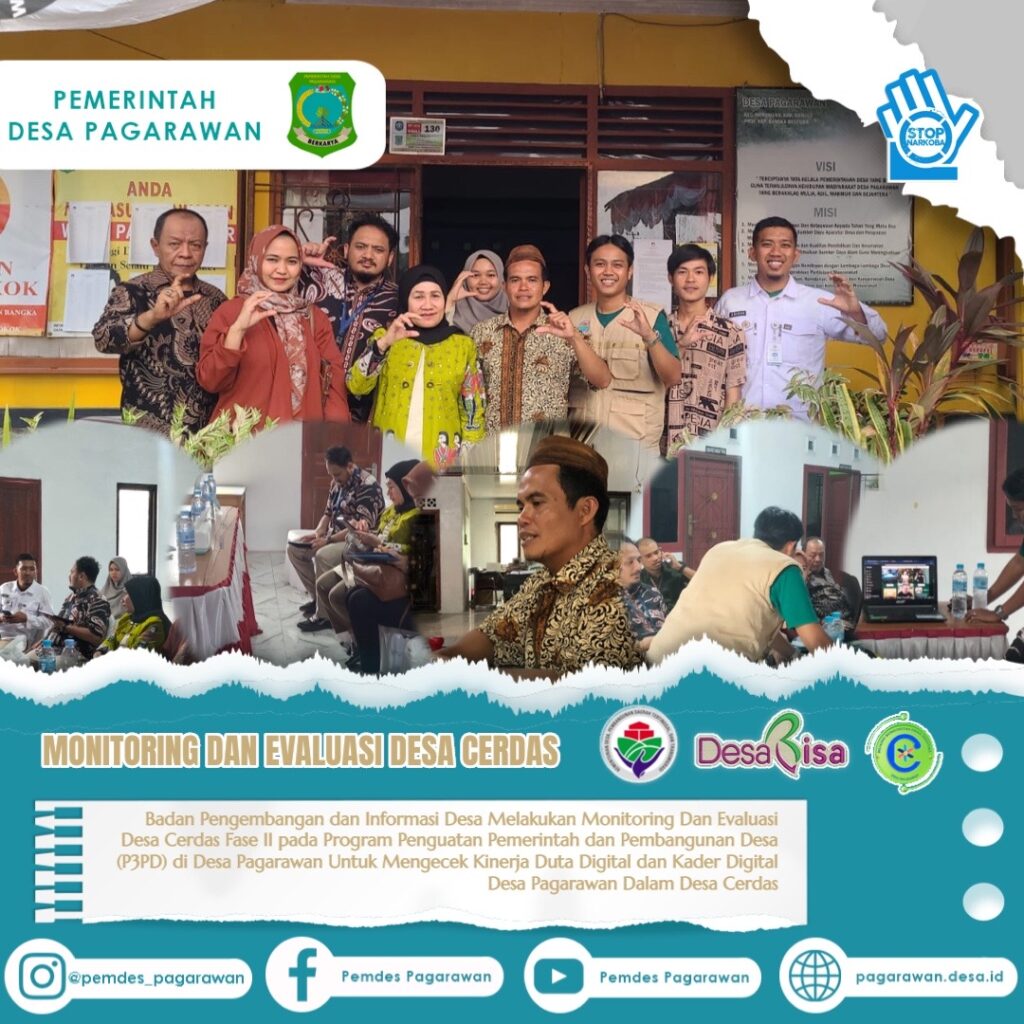MONITORING DAN EVALUSASI DESA CERDAS DI DESA PAGARAWAN
