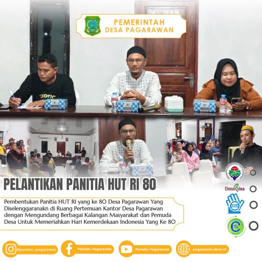 PEMBENTUKAN PANITIA HUT RI KE-80 DESA PAGARAWAN
