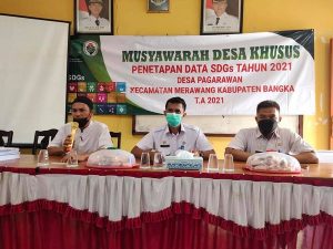 Pembinaan lomba desa tkt kabupaten bangka dari kecamatan merawang