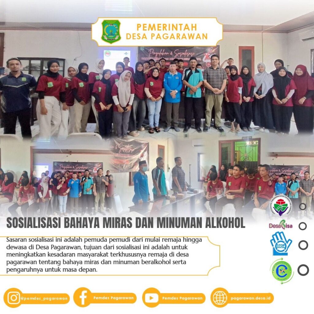 Pemerintah Desa Pagarawan Bersama Puskesmas Baturusa Gelar Sosialisasi Bahaya Miras untuk Pemuda dan Remaja