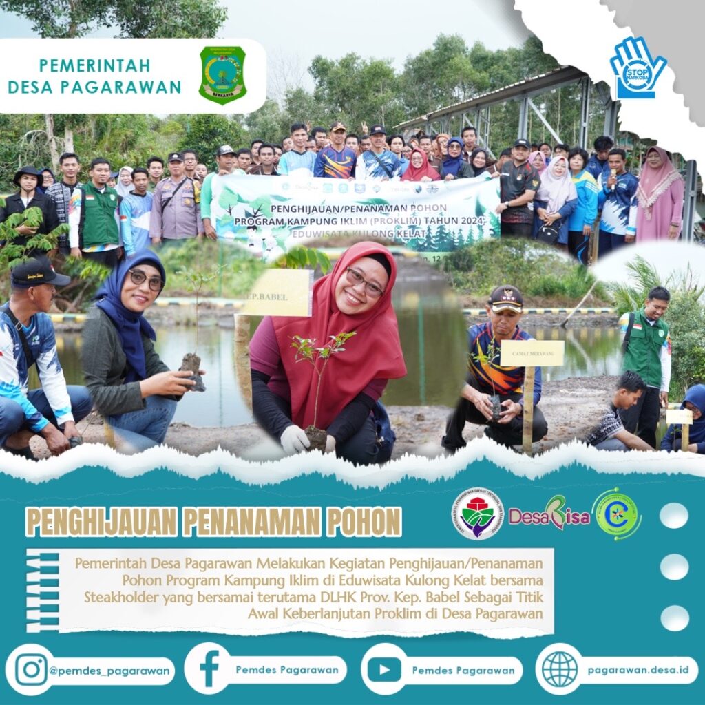 Pemerintah Desa Pagarawan Melakukan Kegiatan Penghijauan/Penanaman Pohon Program Kampung Iklim di Eduwisata Kulong